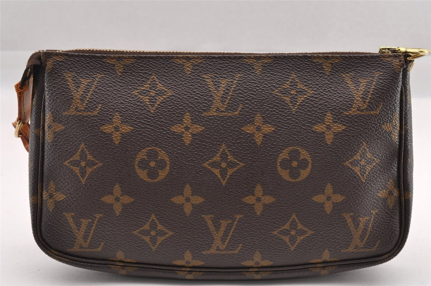 Authentic Louis Vuitton Monogram Pochette Accessoires Pouch M51980 LV 0859I