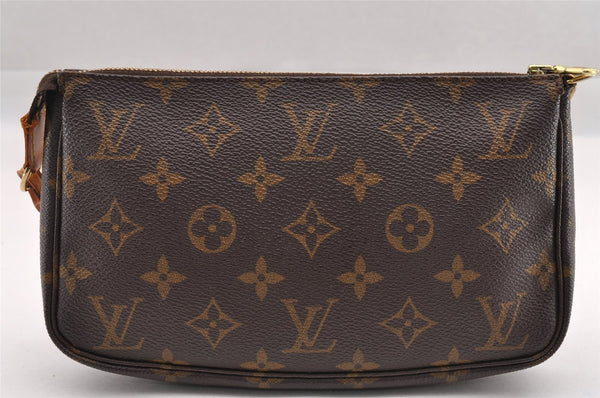 Authentic Louis Vuitton Monogram Pochette Accessoires Pouch M51980 LV 0859I