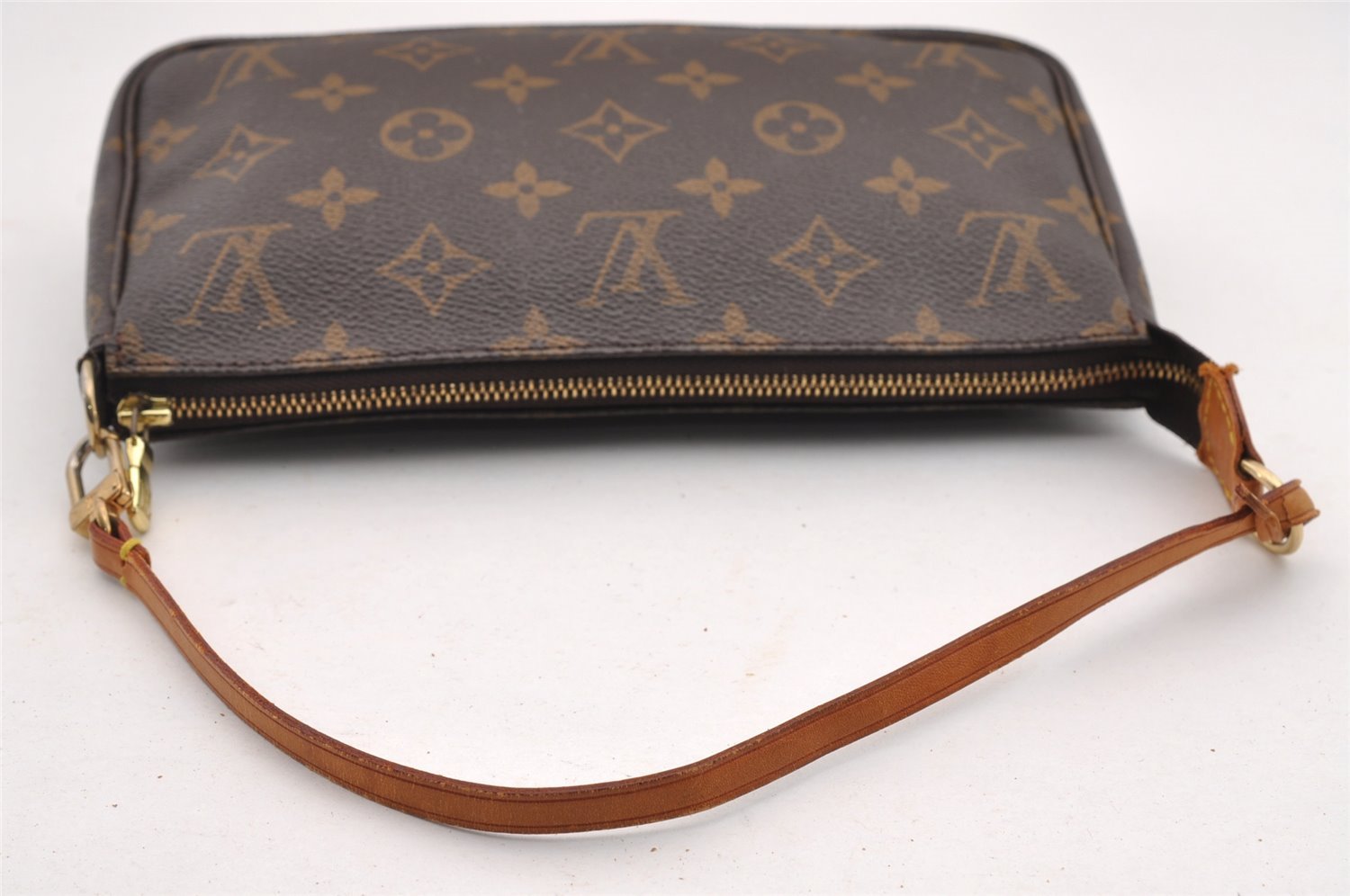 Authentic Louis Vuitton Monogram Pochette Accessoires Pouch M51980 LV 0859I