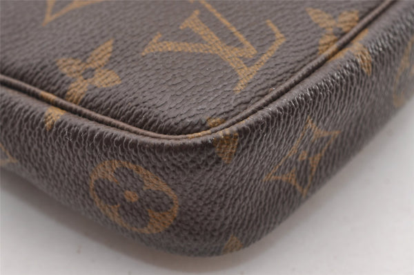 Authentic Louis Vuitton Monogram Pochette Accessoires Pouch M51980 LV 0859I
