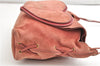 Authentic GUCCI Heart Shoulder Cross Body Bag Suede Leather 95107 Pink 0860G