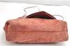 Authentic GUCCI Heart Shoulder Cross Body Bag Suede Leather 95107 Pink 0860G