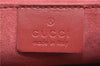 Authentic GUCCI Heart Shoulder Cross Body Bag Suede Leather 95107 Pink 0860G
