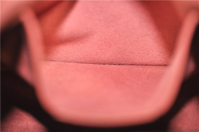 Authentic GUCCI Heart Shoulder Cross Body Bag Suede Leather 95107 Pink 0860G