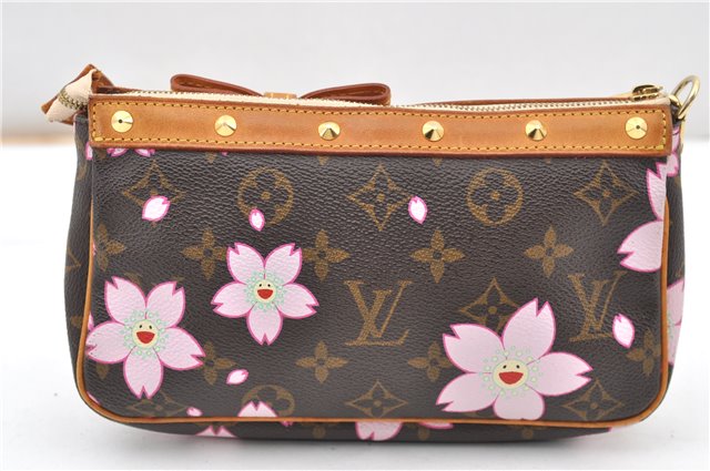 Louis Vuitton Monogram Cherry Blossom Pochette Accessoires Pouch M92006 LV 0861G