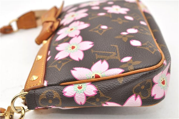 Louis Vuitton Monogram Cherry Blossom Pochette Accessoires Pouch M92006 LV 0861G