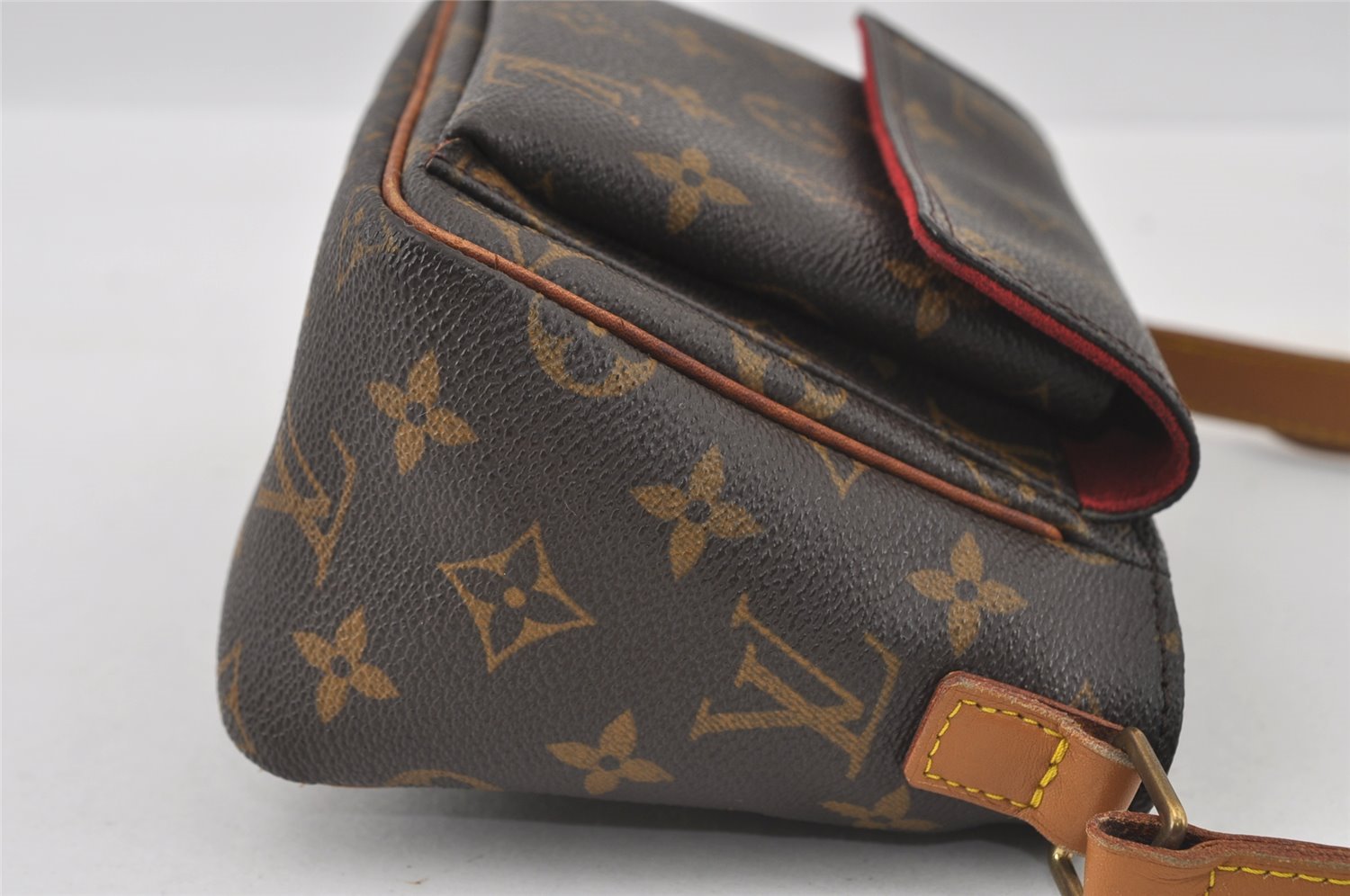 Authentic Louis Vuitton Monogram Viva Cite PM Shoulder Cross Bag M51165 LV 0861I