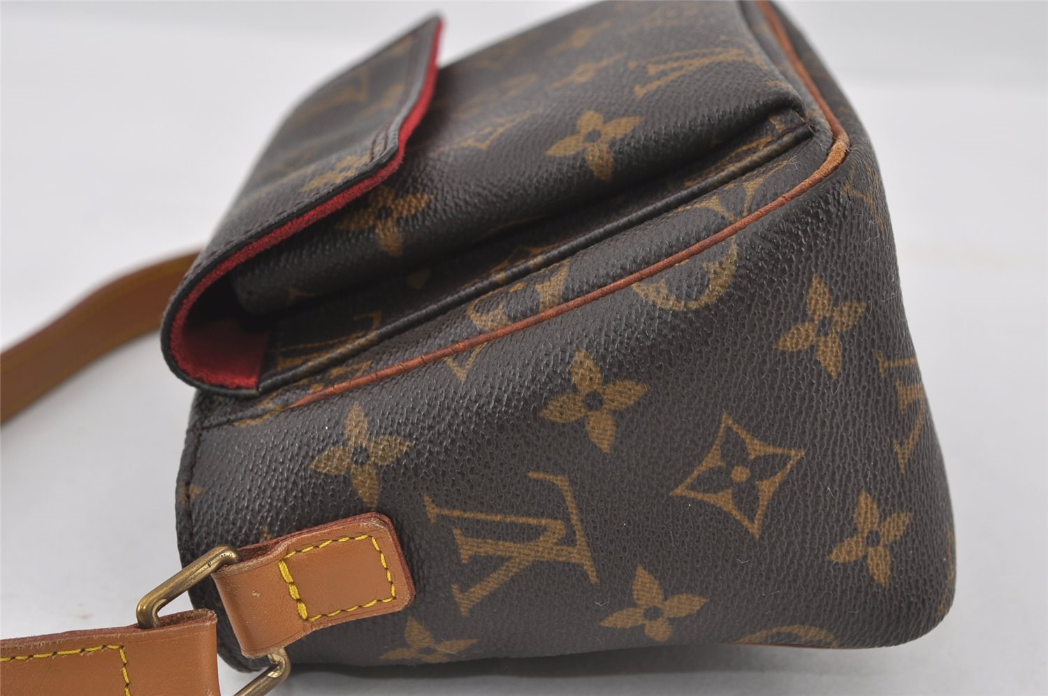 Authentic Louis Vuitton Monogram Viva Cite PM Shoulder Cross Bag M51165 LV 0861I