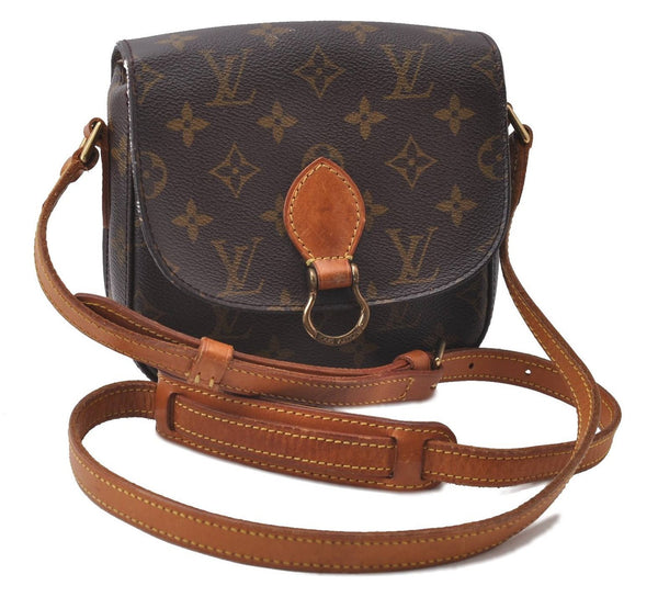 Auth Louis Vuitton Monogram Saint Cloud PM Shoulder Cross Bag M51244 LV 0862D