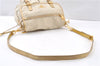 Authentic PRADA Nylon Tessuto Saffiano Leather Shoulder Cross Bag Ivory 0862G