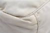 Authentic PRADA Nylon Tessuto Saffiano Leather Shoulder Cross Bag Ivory 0862G