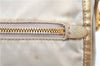 Authentic PRADA Nylon Tessuto Saffiano Leather Shoulder Cross Bag Ivory 0862G