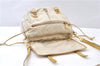Authentic PRADA Nylon Tessuto Saffiano Leather Shoulder Cross Bag Ivory 0862G
