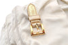Authentic PRADA Nylon Tessuto Saffiano Leather Shoulder Cross Bag Ivory 0862G