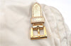 Authentic PRADA Nylon Tessuto Saffiano Leather Shoulder Cross Bag Ivory 0862G