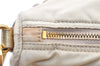 Authentic PRADA Nylon Tessuto Saffiano Leather Shoulder Cross Bag Ivory 0862G