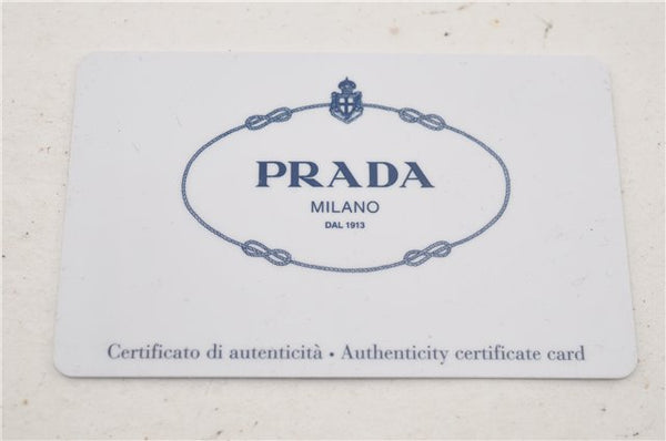 Authentic PRADA Nylon Tessuto Saffiano Leather Shoulder Cross Bag Ivory 0862G