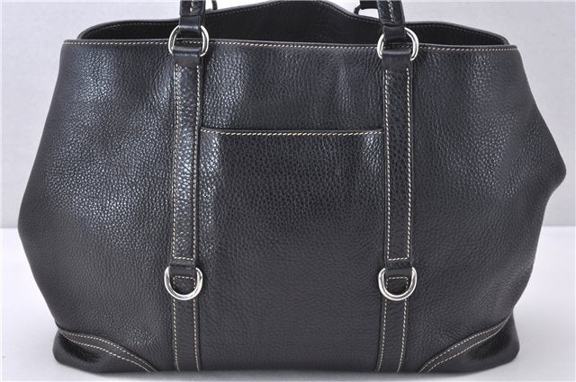 Authentic PRADA Vintage Leather Nappa Shoulder Tote Bag Purse Black 0863F