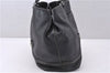 Authentic PRADA Vintage Leather Nappa Shoulder Tote Bag Purse Black 0863F