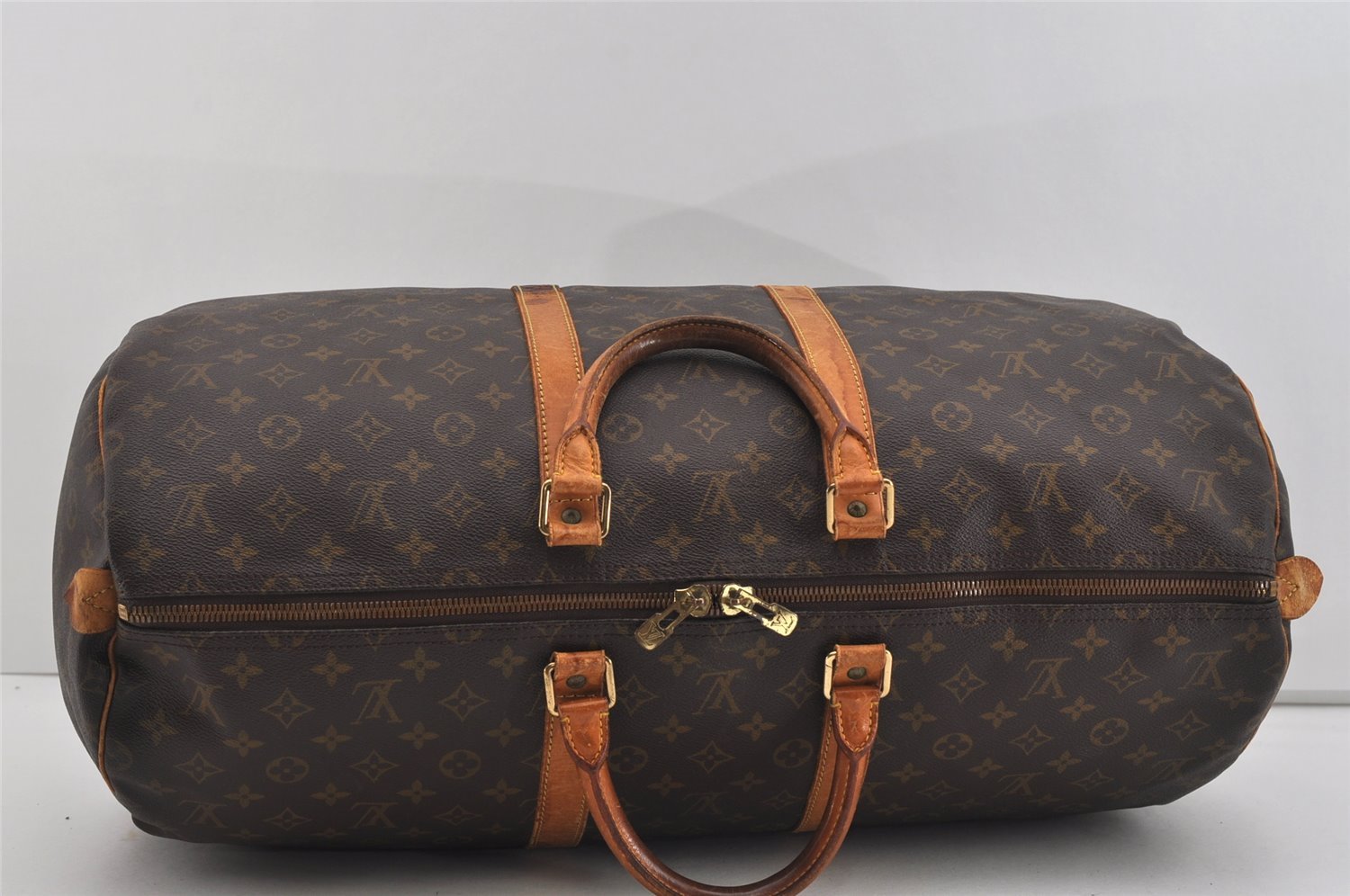 Authentic Louis Vuitton Monogram Keepall 55 Travel Boston Bag M41424 LV 0863I