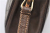 Authentic GUCCI Web Sherry Line Shoulder Cross Bag GG PVC Leather Brown 0866G