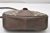 Authentic GUCCI Web Sherry Line Shoulder Cross Bag GG PVC Leather Brown 0866G