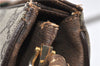 Authentic GUCCI Web Sherry Line Shoulder Cross Bag GG PVC Leather Brown 0866G