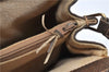 Authentic GUCCI Web Sherry Line Shoulder Cross Bag GG PVC Leather Brown 0866G