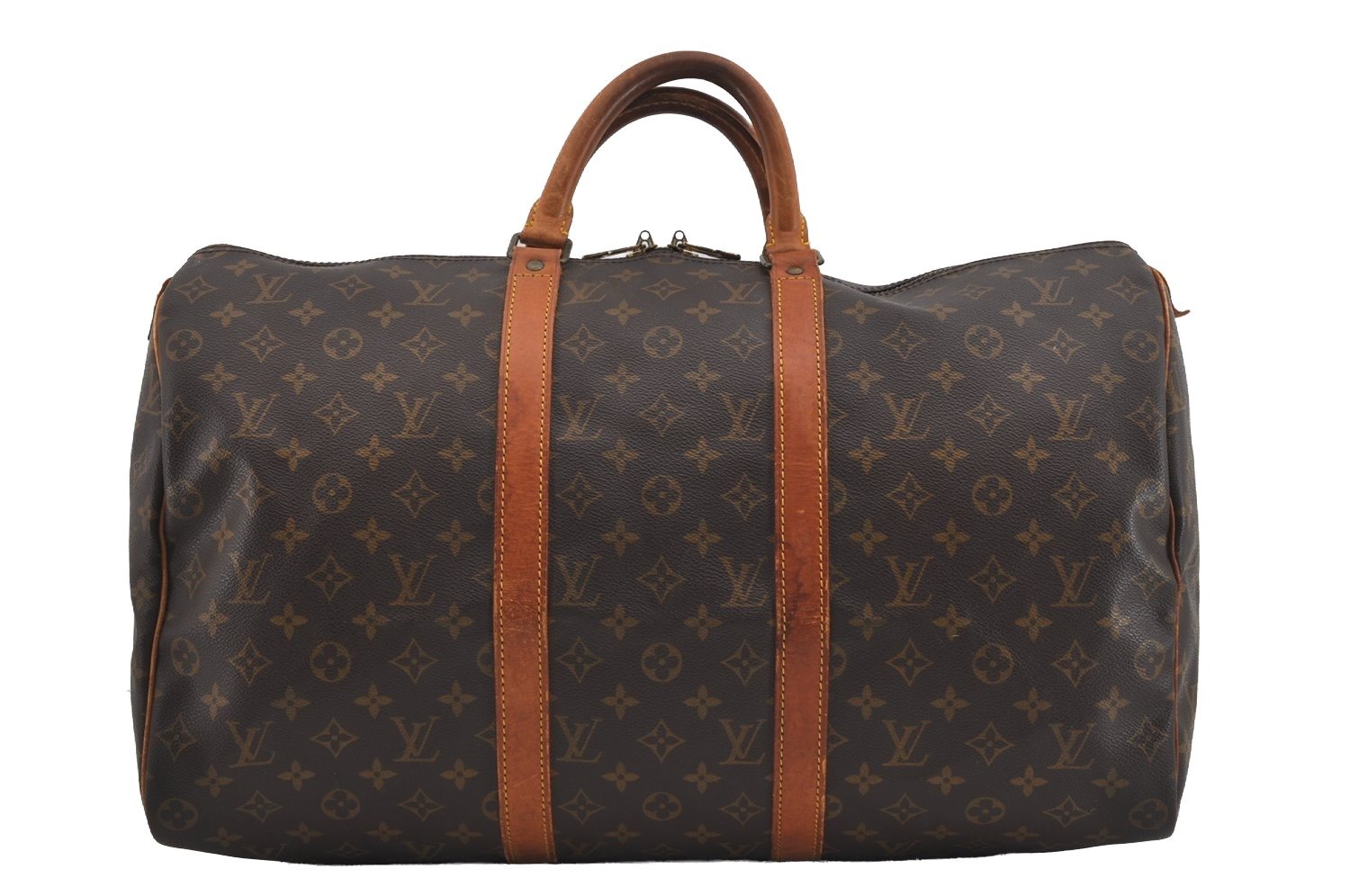 Authentic Louis Vuitton Monogram Keepall 50 Travel Boston Bag M41426 LV 0866I