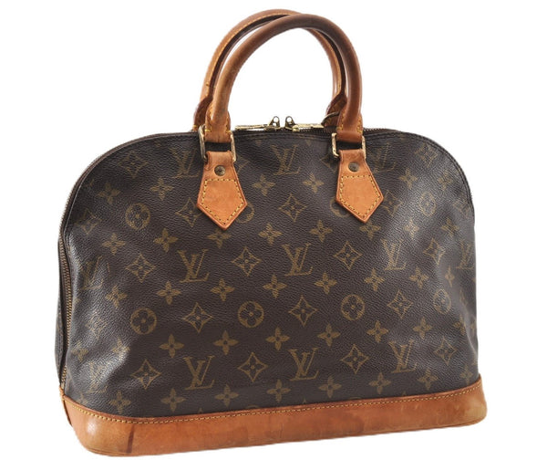 Authentic Louis Vuitton Monogram Alma Hand Bag Purse M51130 LV 0867G