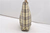 Authentic BURBERRY Check Shoulder Tote Bag Nylon Leather Light Yellow 0870G