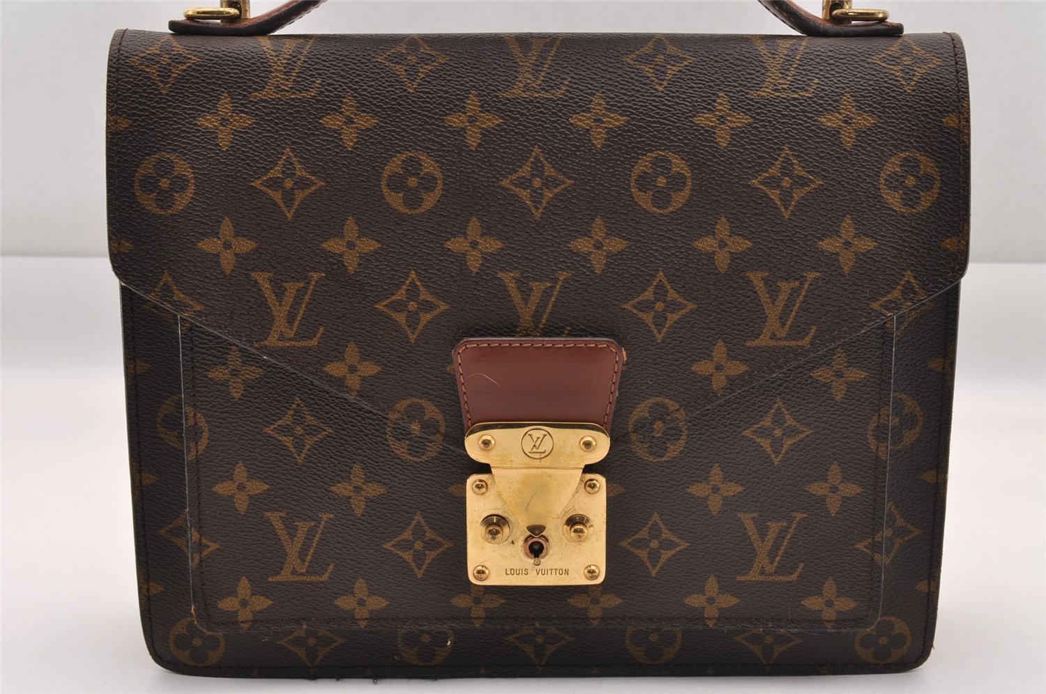 Authentic Louis Vuitton Monogram Monceau 2Way Shoulder Hand Bag M51185 LV 0870I