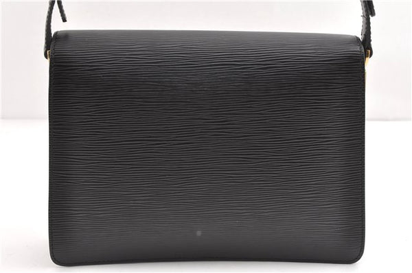 Authentic Louis Vuitton Epi Oche Shoulder Cross Bag Black Blue M52445 LV 0871G