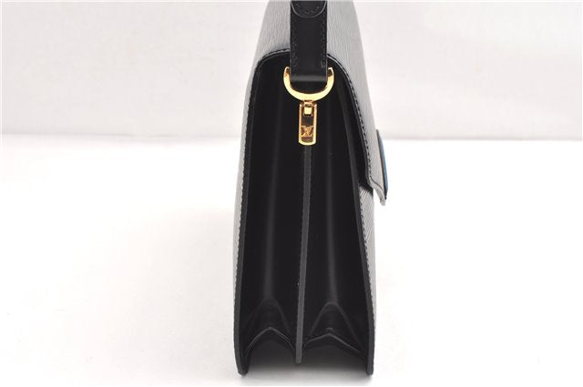 Authentic Louis Vuitton Epi Oche Shoulder Cross Bag Black Blue M52445 LV 0871G
