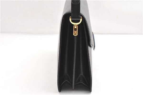 Authentic Louis Vuitton Epi Oche Shoulder Cross Bag Black Blue M52445 LV 0871G