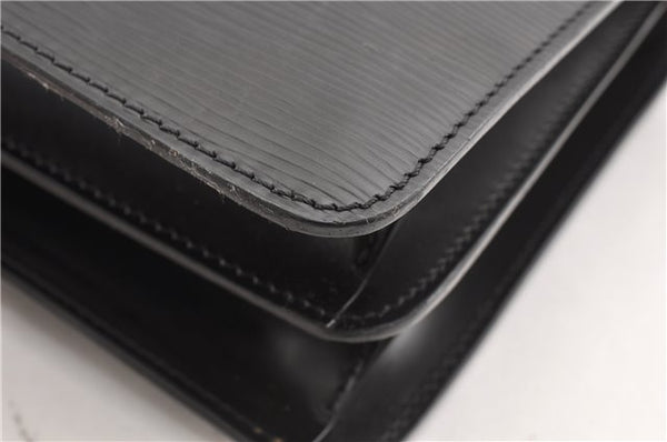 Authentic Louis Vuitton Epi Oche Shoulder Cross Bag Black Blue M52445 LV 0871G