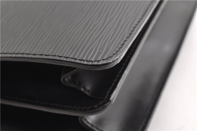 Authentic Louis Vuitton Epi Oche Shoulder Cross Bag Black Blue M52445 LV 0871G