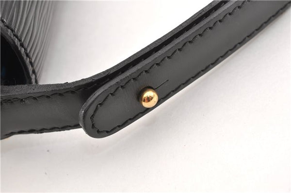 Authentic Louis Vuitton Epi Oche Shoulder Cross Bag Black Blue M52445 LV 0871G