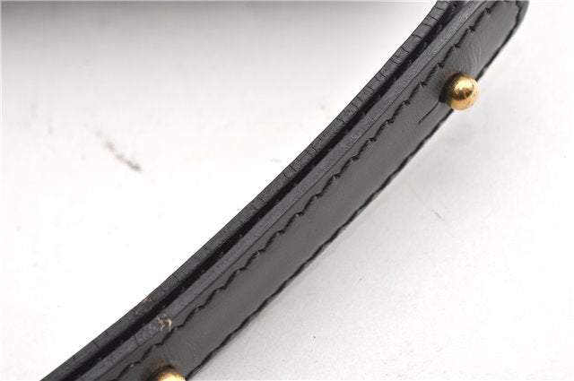 Authentic Louis Vuitton Epi Oche Shoulder Cross Bag Black Blue M52445 LV 0871G