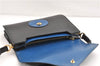 Authentic Louis Vuitton Epi Oche Shoulder Cross Bag Black Blue M52445 LV 0871G