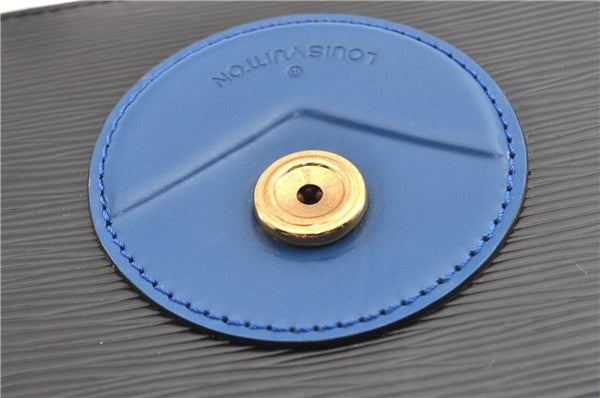 Authentic Louis Vuitton Epi Oche Shoulder Cross Bag Black Blue M52445 LV 0871G