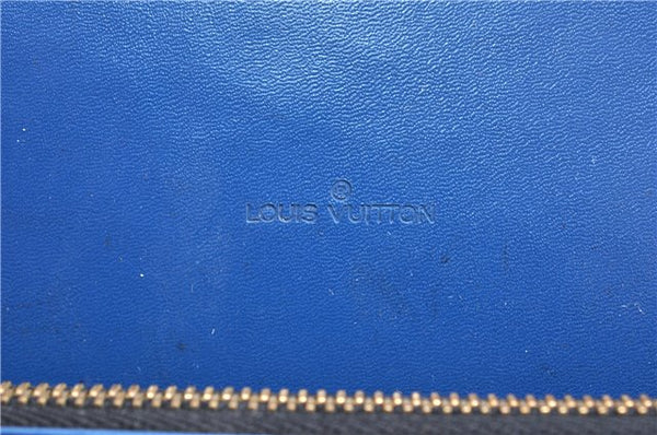 Authentic Louis Vuitton Epi Oche Shoulder Cross Bag Black Blue M52445 LV 0871G