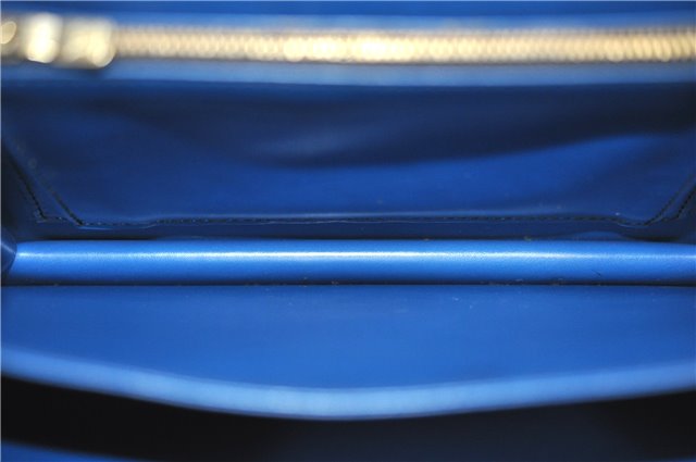 Authentic Louis Vuitton Epi Oche Shoulder Cross Bag Black Blue M52445 LV 0871G