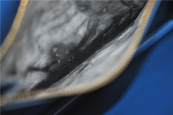 Authentic Louis Vuitton Epi Oche Shoulder Cross Bag Black Blue M52445 LV 0871G