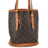 Authentic Louis Vuitton Monogram Bucket PM Shoulder Tote Bag M42238 Junk 0872I