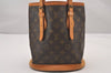 Authentic Louis Vuitton Monogram Bucket PM Shoulder Tote Bag M42238 Junk 0872I