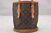 Authentic Louis Vuitton Monogram Bucket PM Shoulder Tote Bag M42238 Junk 0872I
