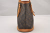 Authentic Louis Vuitton Monogram Bucket PM Shoulder Tote Bag M42238 Junk 0872I