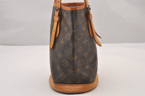 Authentic Louis Vuitton Monogram Bucket PM Shoulder Tote Bag M42238 Junk 0872I