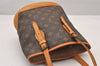 Authentic Louis Vuitton Monogram Bucket PM Shoulder Tote Bag M42238 Junk 0872I